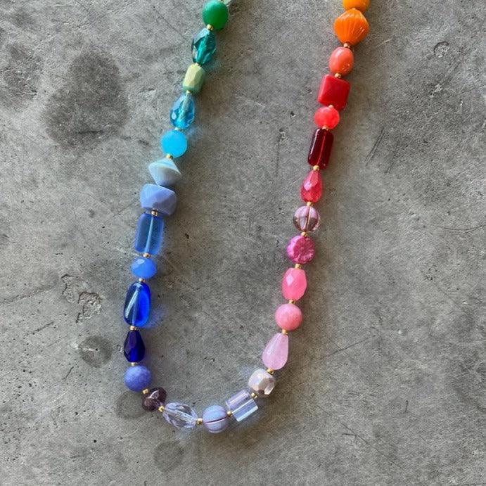 Jill Makes - Rainbow Beaded Necklace - Shop Duet