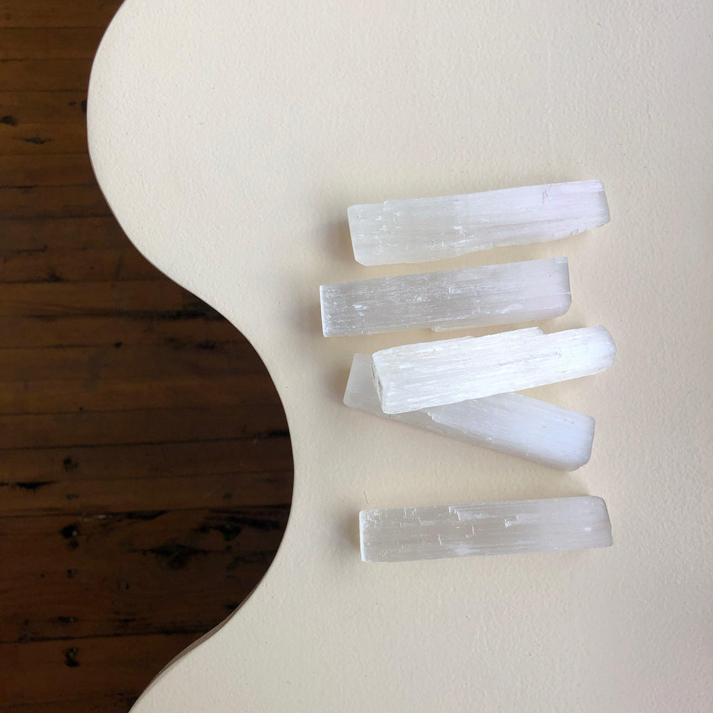 Duet - Rough White Selenite Stone - Shop Duet