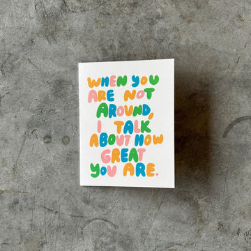 People I've Loved - I Talk About You Card - Shop Duet