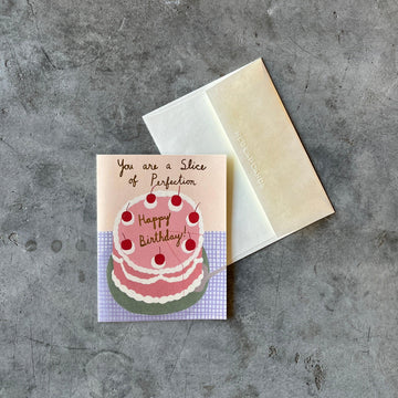 Red Cap Cards - Slice of Perfection Birthday Greeting Card - Shop Duet