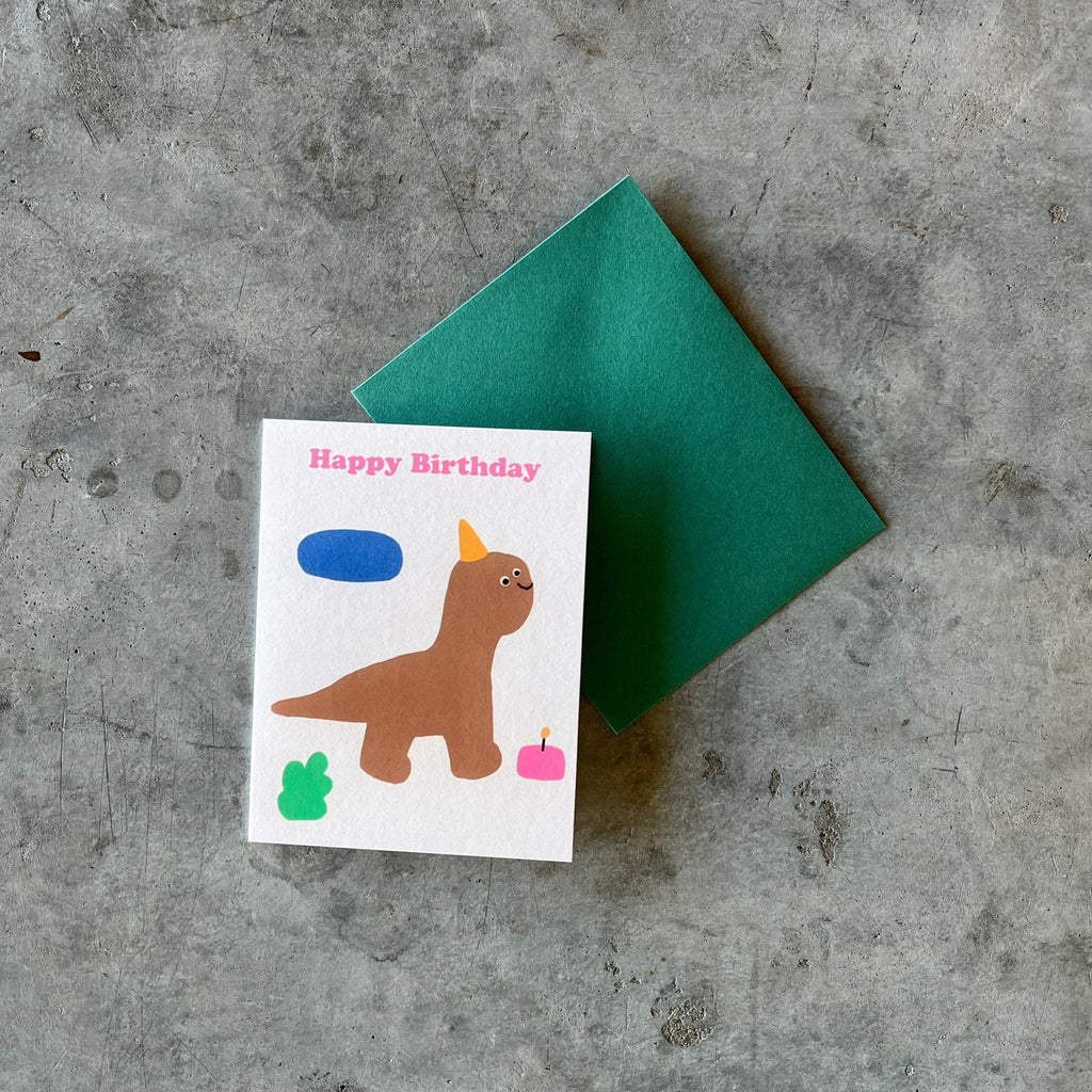 Wrap Magazine - 'Happy Birthday Dino' Kids Greetings Card - Shop Duet