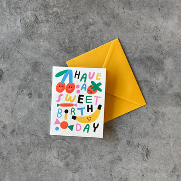 Wrap Magazine - 'Have A Sweet Birthday' Greetings Card - Shop Duet